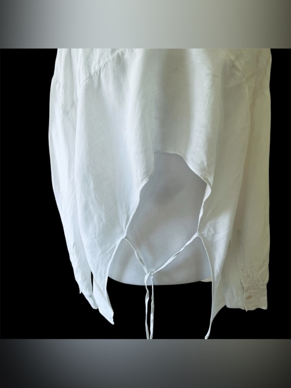👚Zara 100% ZW distinctive cutout back shirt - Picture 6 of 8